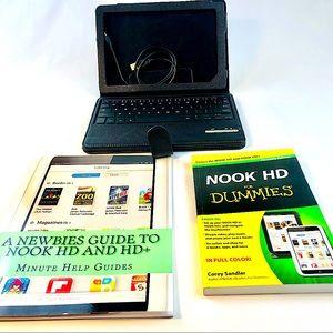 New Nook HD Keyboard and Two Instructional Books